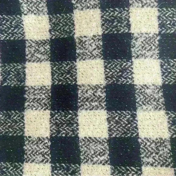Orvis Women’s Wool Vest Size 14 Black White Checked Zipper Front Outdoor Fall - Picture 5 of 7